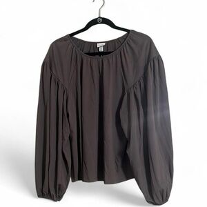 A New Day Blouse Top Sz XL Balloon Sleeves Very Flowy Vacation Summer Cruise